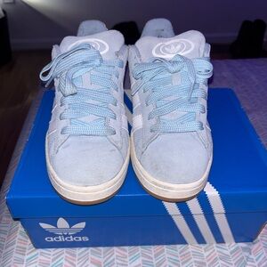 blue adidas campuses
